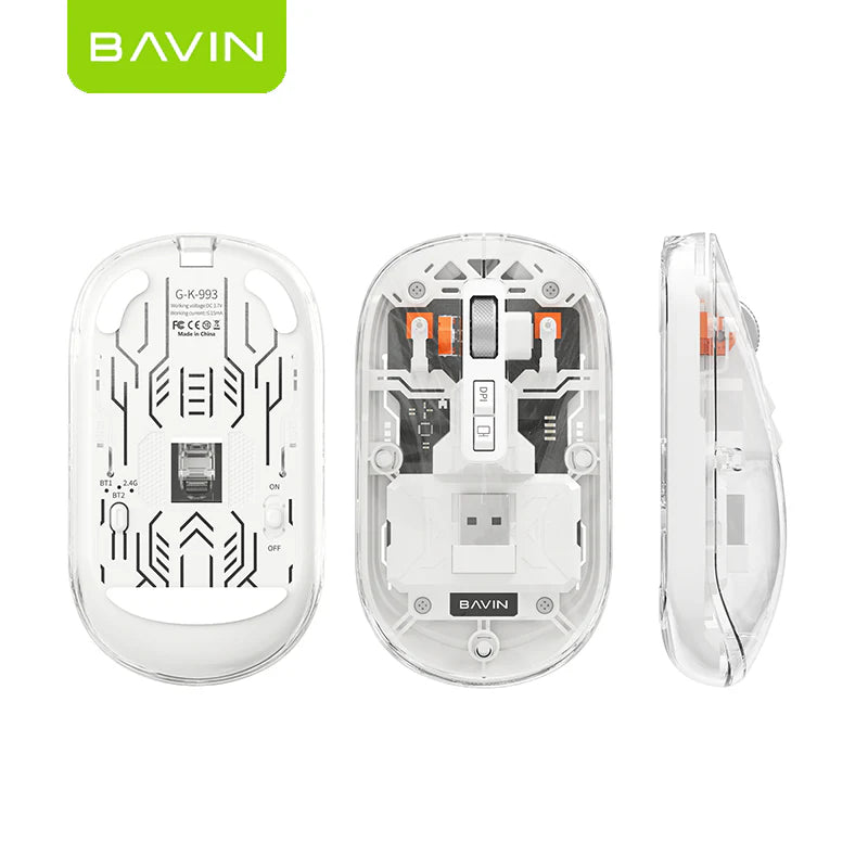 BAVIN G-K-993 Maus Transparent Wierless