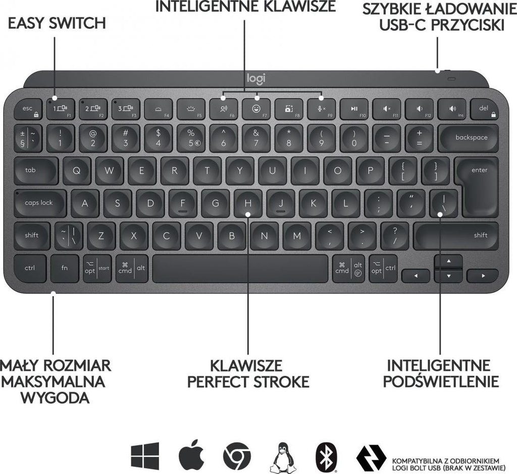 LOGITECH Tastiere MX Keys Mini