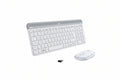 LOGITECH Set Tastier Dhe Maus MK470 Slim Wireless Combo - I Bardh