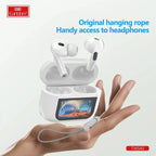 Degjuse Wireless EARLDOM TWS40 Me Ekran - Te Bardha