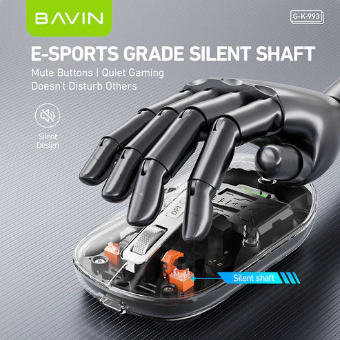 BAVIN G-K-993 Maus Transparent Wierless