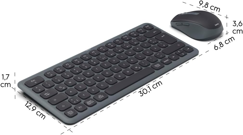 Set Hama Wireless Keyboard Mouse