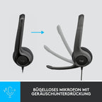 LOGITECH Kufje Me Mikrofon H390 - Te Zeza