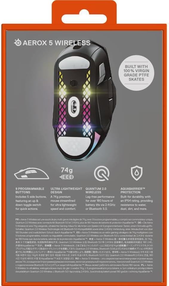 {OUTLET} Maus SteelSeries Aerox 5 Wireless - E Zeze