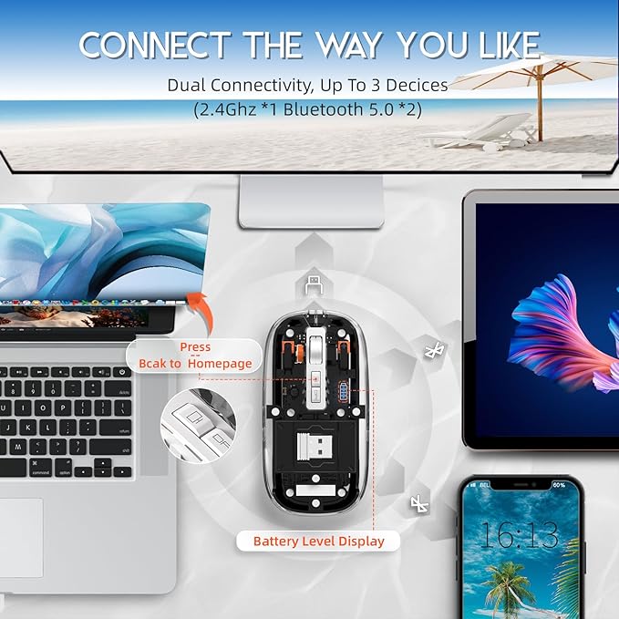 JEQANG AP-05 Maus Transparent Wireless