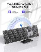 {OUTLET} Set Seenda Wireless Bluetooth Tastiere Dhe Maus