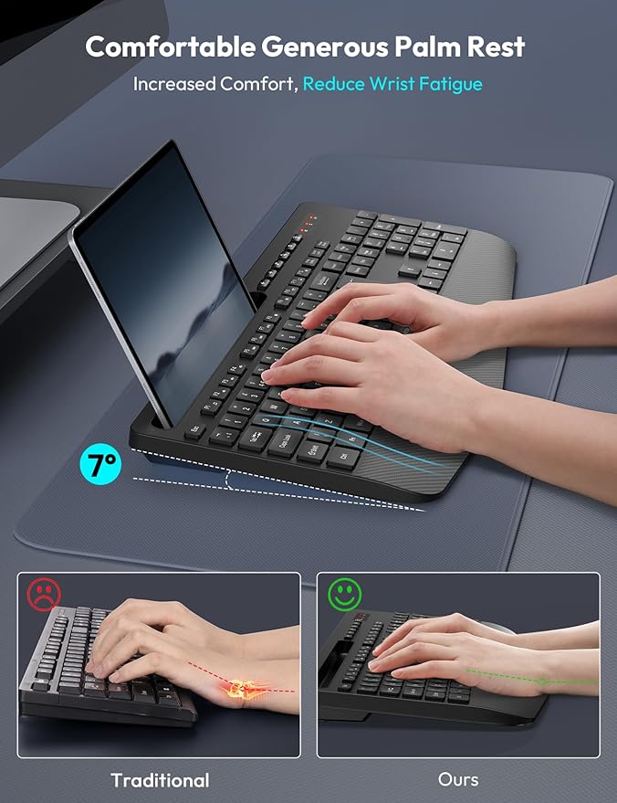 Tastiere SABLUTE Wireless Keyboard