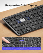 {OUTLET} Set Seenda Wireless Bluetooth Tastiere Dhe Maus