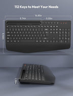 Tastiere SABLUTE Wireless Keyboard