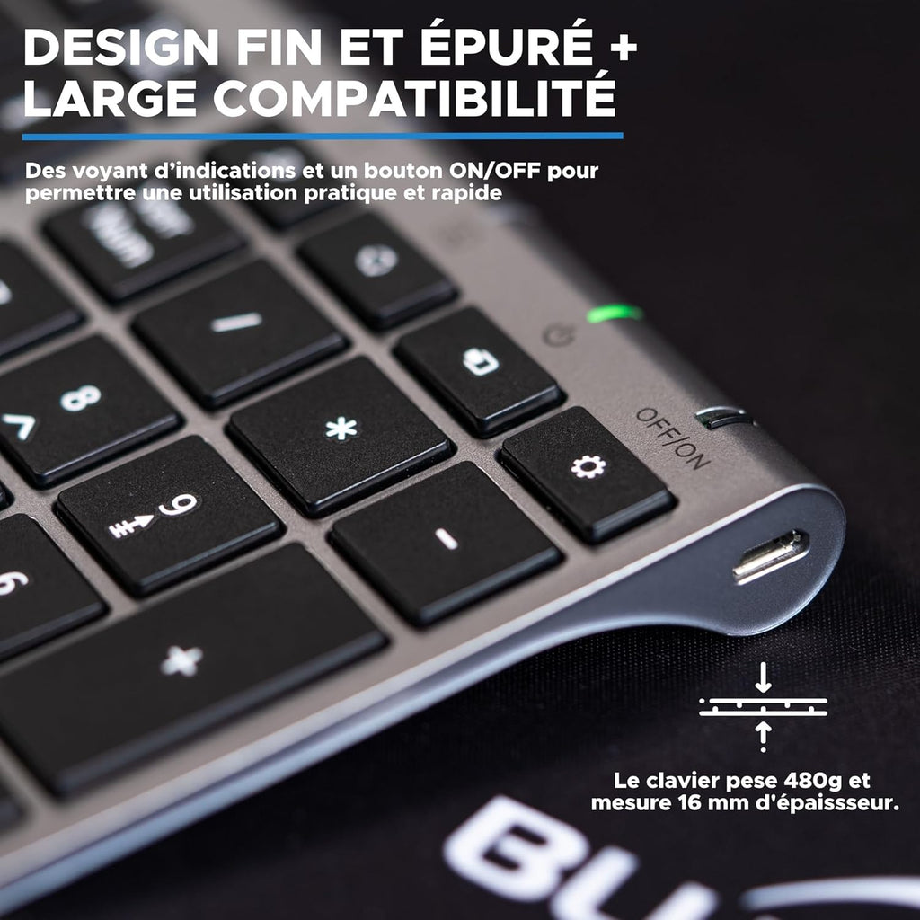 {OUTLET} BLUE ELEMENT Grapheme Wireless Keyboard