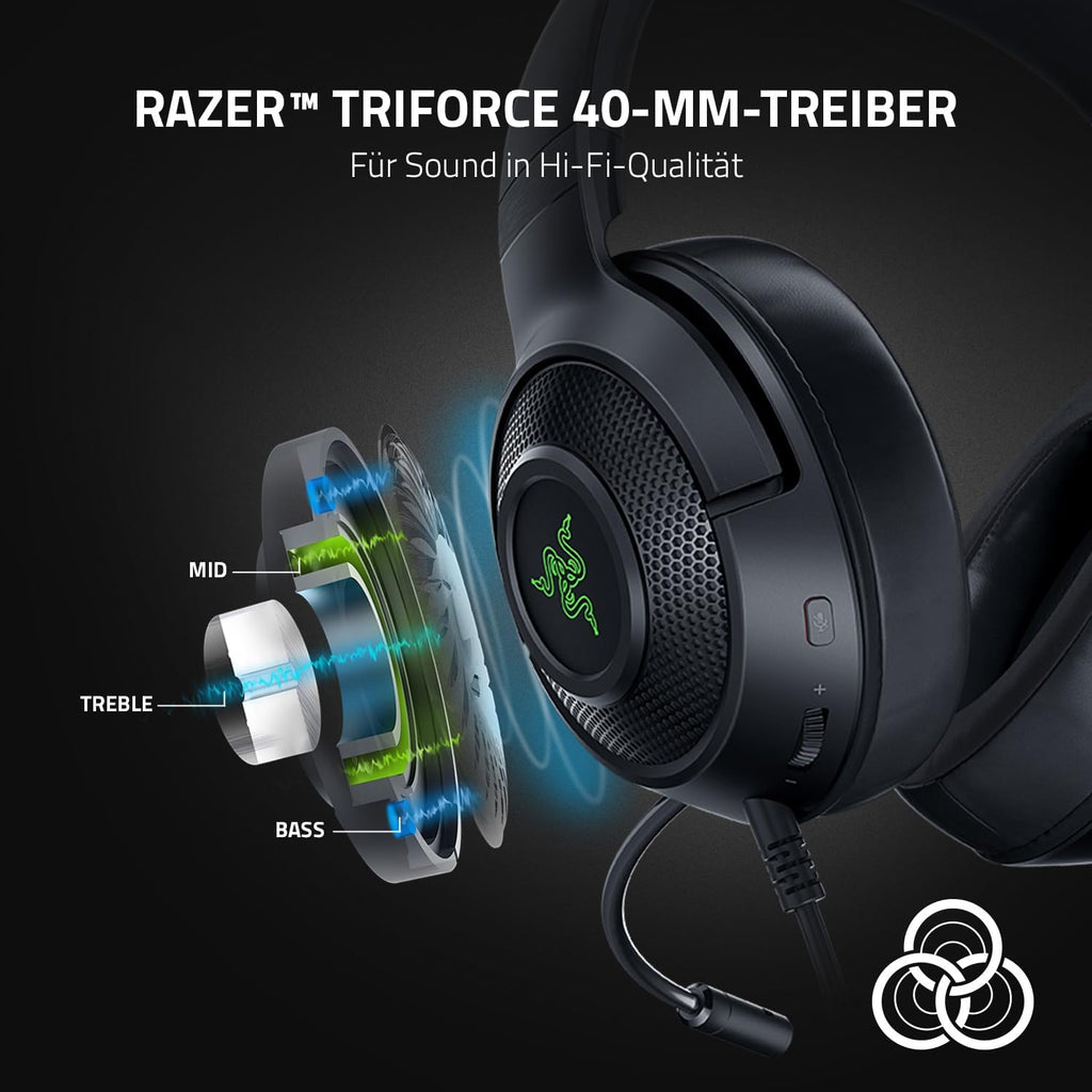 {OUTLET} Kufje Razer Kraken V3 X USB Wired
