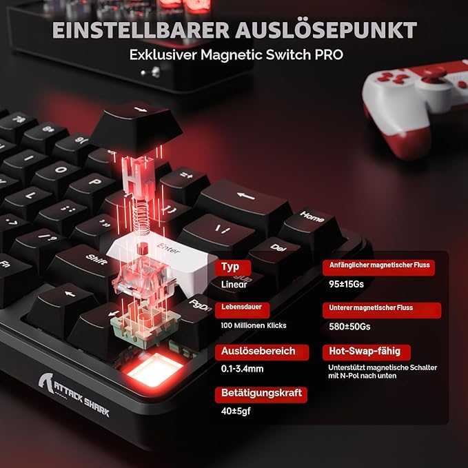 Tastiere MAMBASNAKE Attack Shark X65 HE