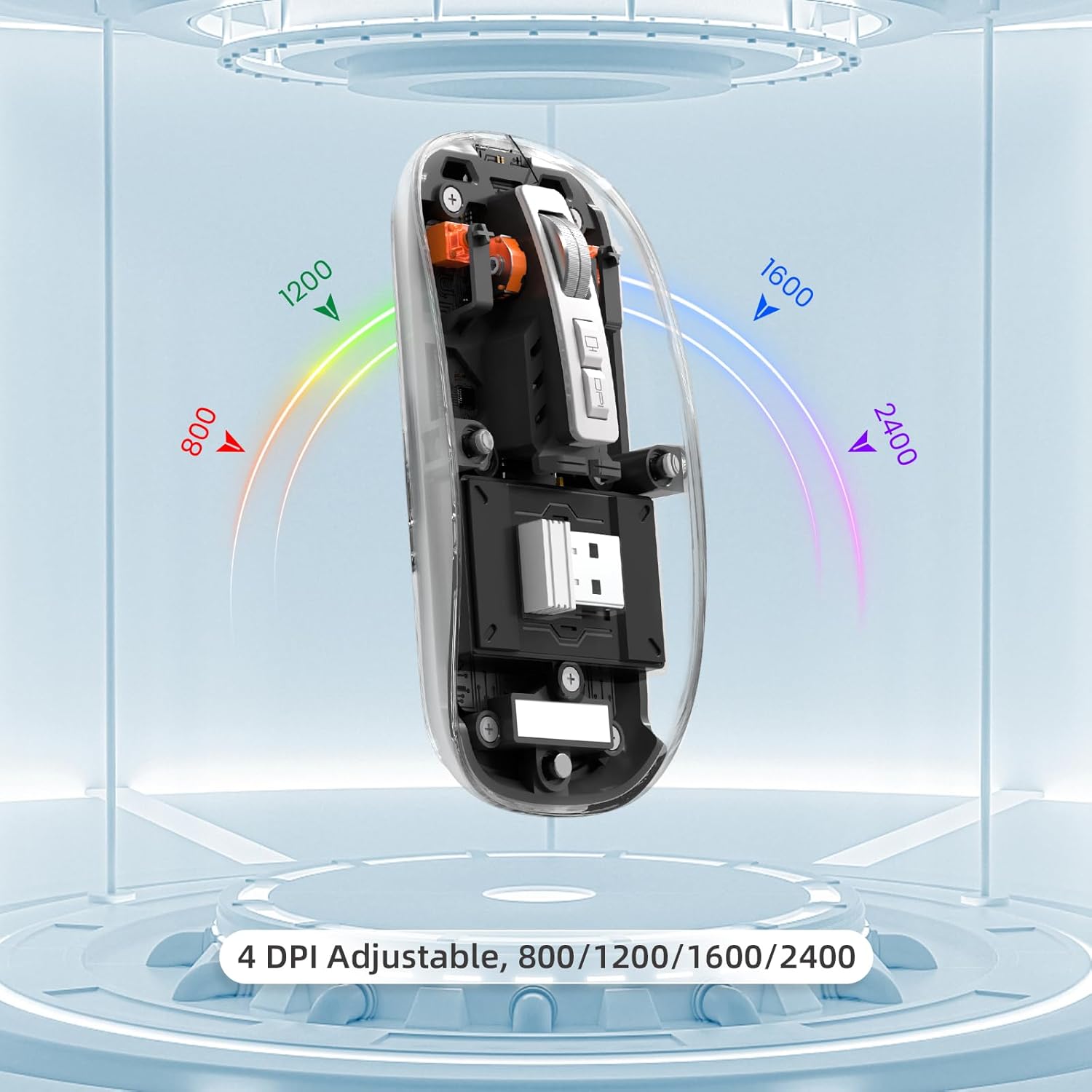 JEQANG AP-05 Maus Transparent Wireless