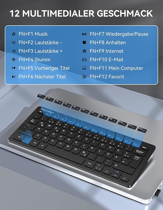 Tastiere TeckNet X315 Wireless
