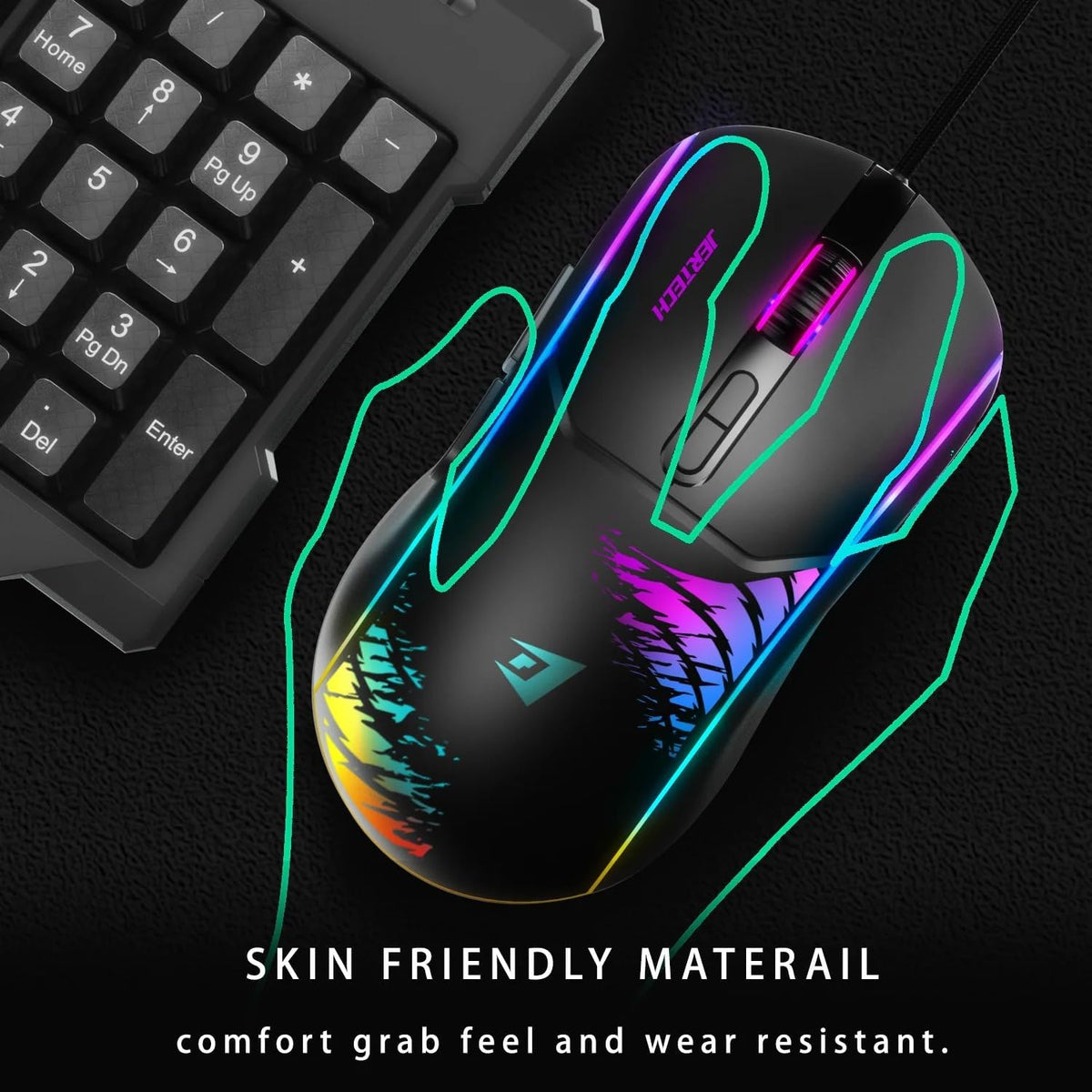 Maus JERTECH RGB Wired - E Zeze