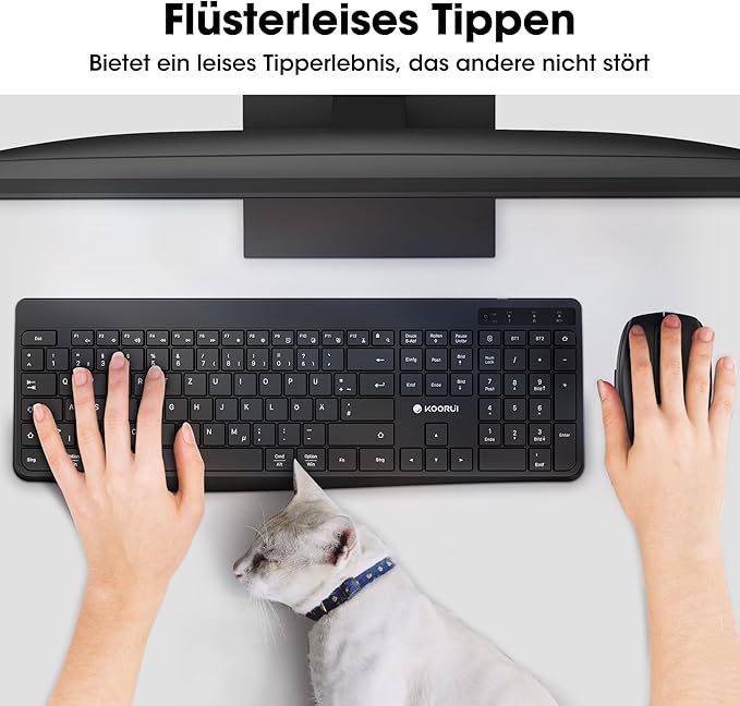 Set KOORUI Wireless Tastiere Dhe Maus