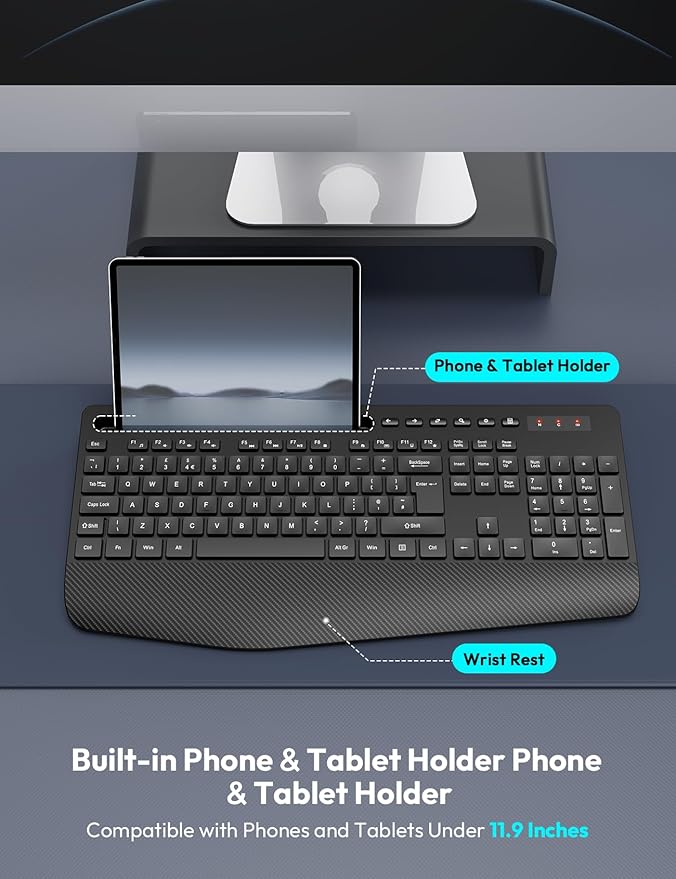 Tastiere SABLUTE Wireless Keyboard