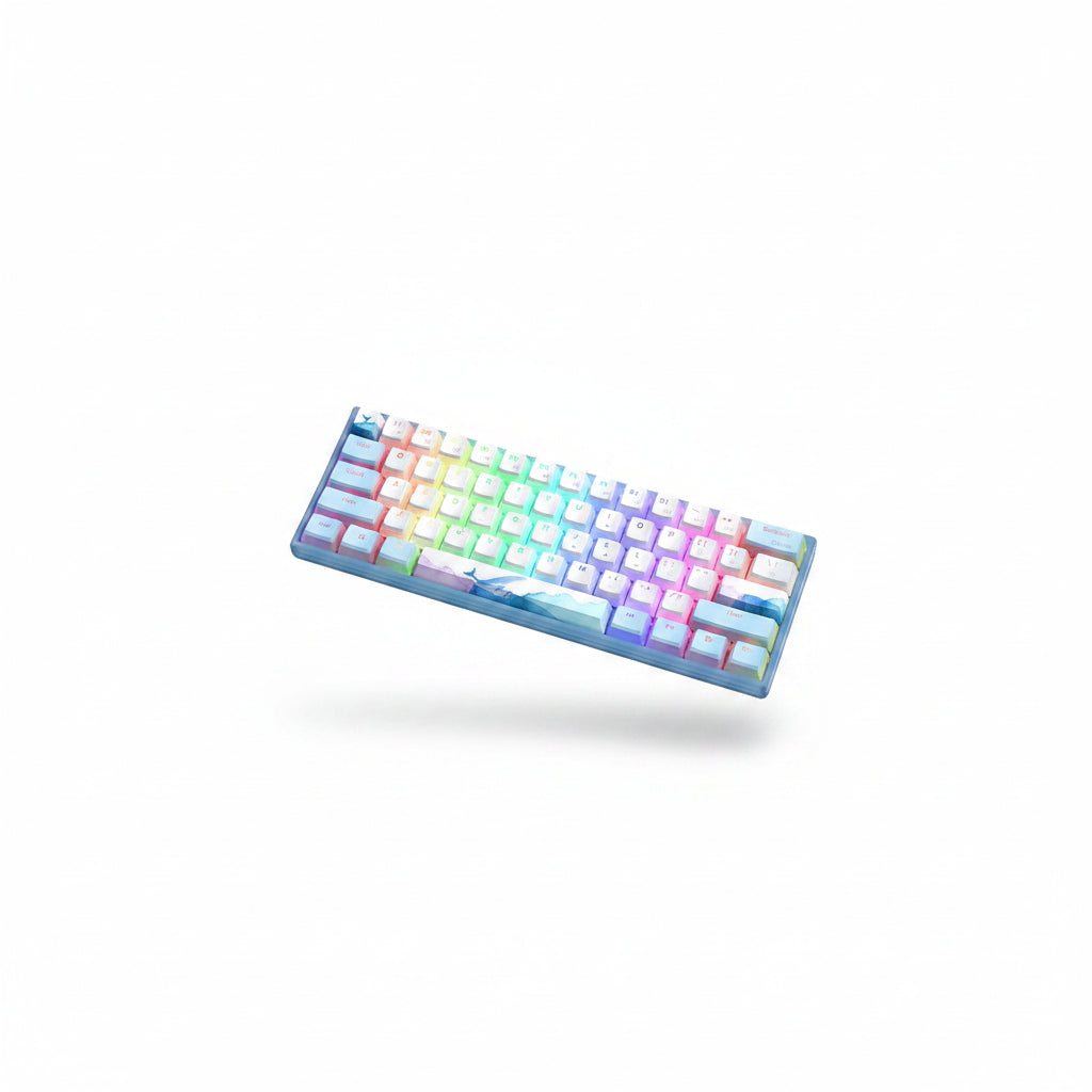 Tastiere WK61 Mechanical Keyboard 60% Wired