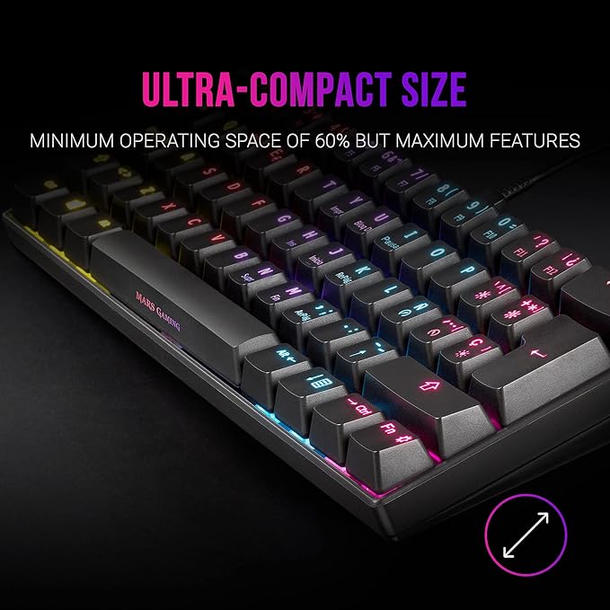 Tastiere Mars Gaming MKMINI 60%