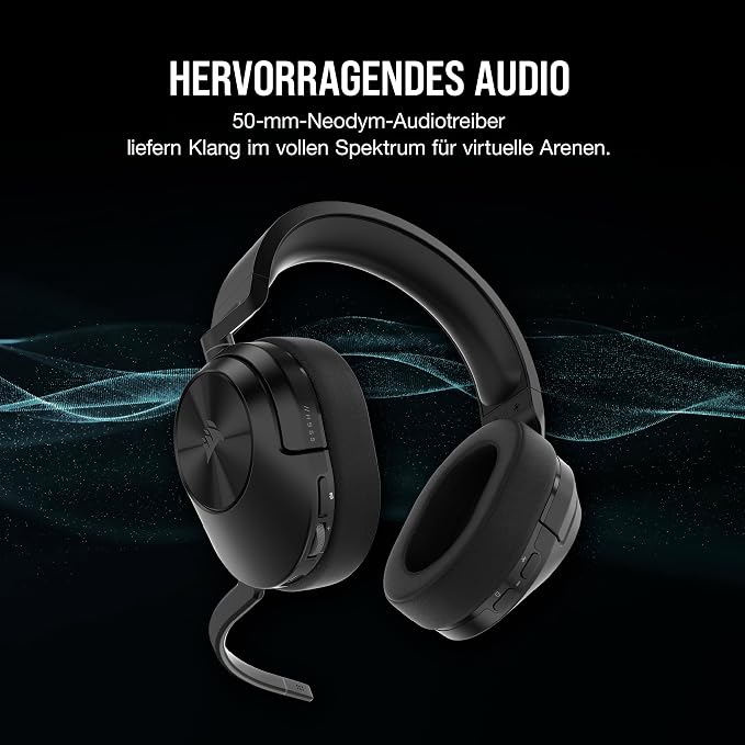 {OUTLET} Kufje Corsair HS55 Wireless CORE Lightweight