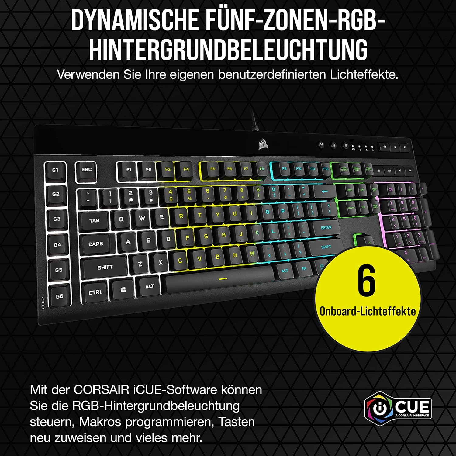 Tastiere CORSAIR K55 RGB PRO Wired