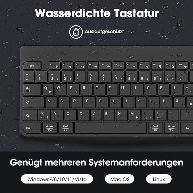 Set KOORUI Wireless Tastiere Dhe Maus