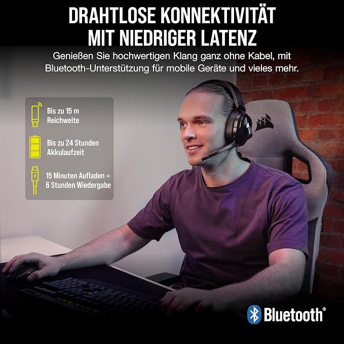 {OUTLET} Kufje Corsair HS55 Wireless CORE Lightweight