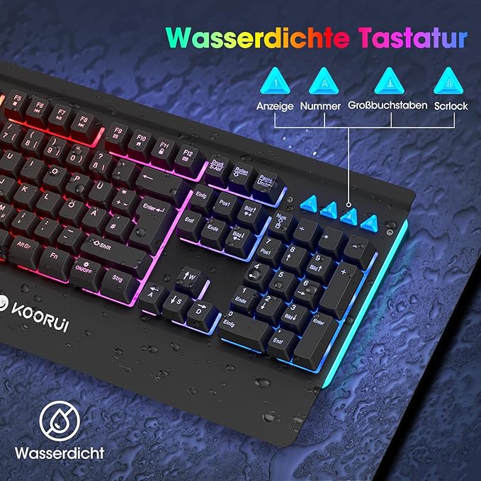Tastiere KOORUI Gaming Keyboard