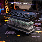 Tastiere ATTACK SHARK X68 HE