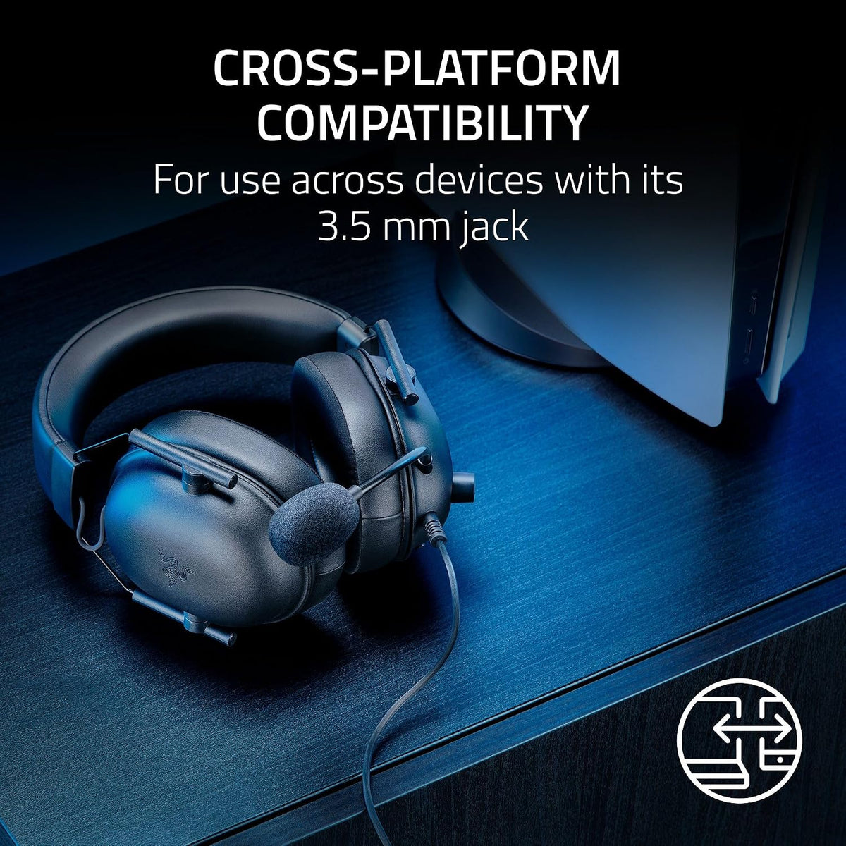 Kufje Razer BlackShark V2 X (PlayStation) - Wired