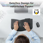 Tastiere OMOTON Ergonomic Wireless