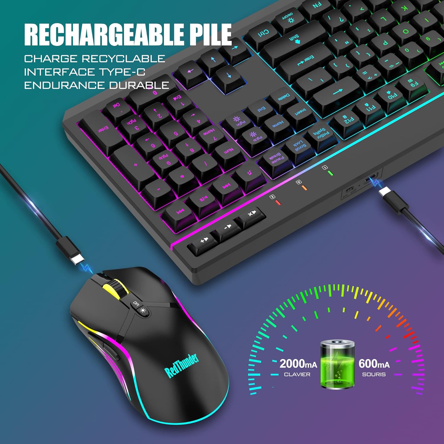{OUTLET} Tastiere RedThunder K20 Wireless