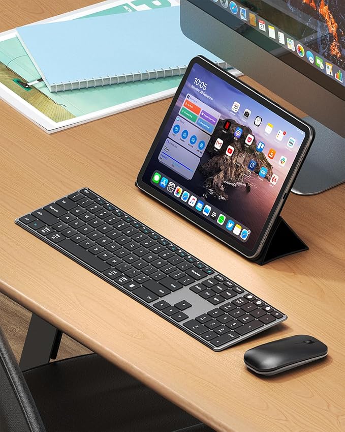 {OUTLET} Set Seenda Wireless Bluetooth Tastiere Dhe Maus
