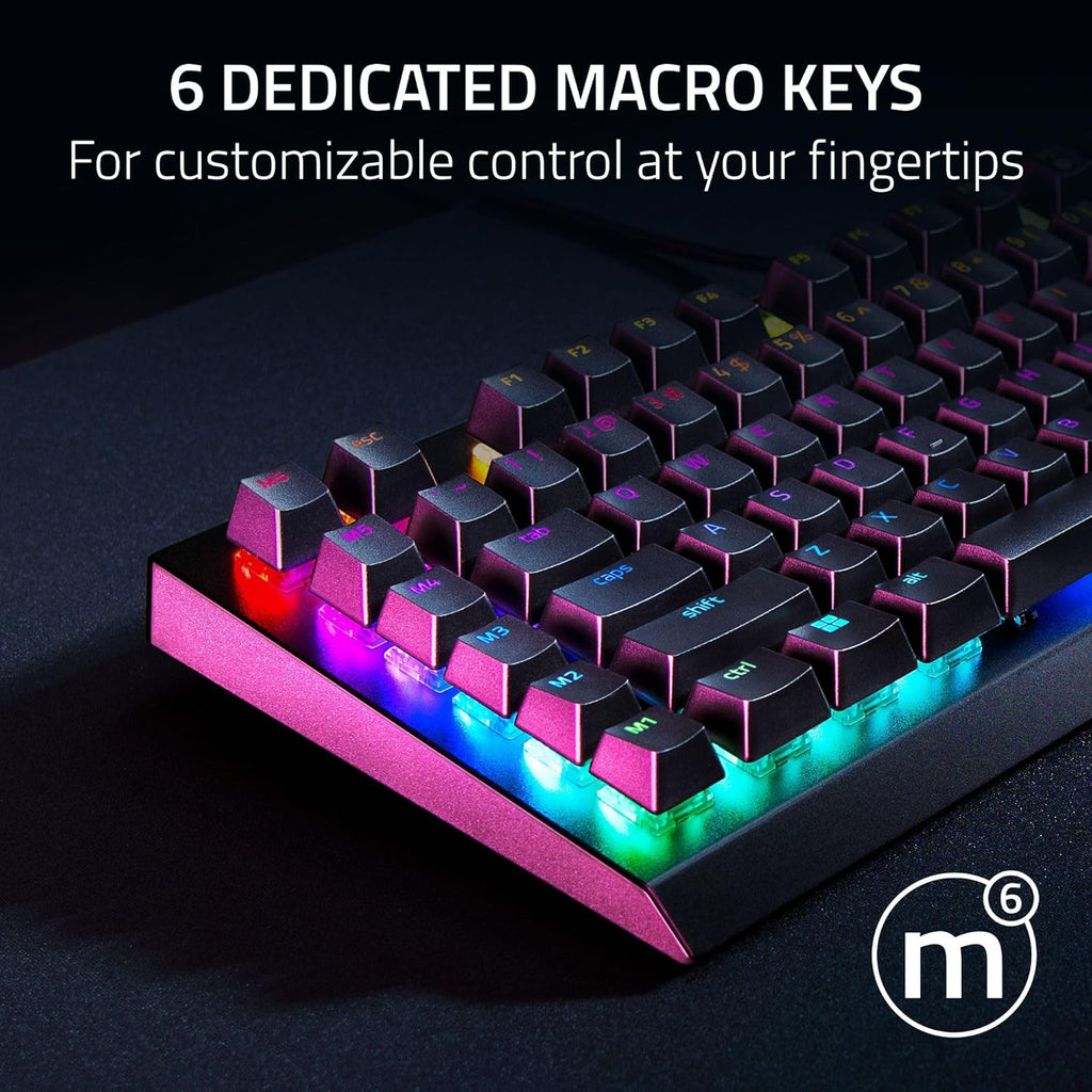 {OUTLET} Tastierë gaming Razer BlackWidow V4, mekanike Green Switch, RGB, e zezë