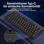 Tastiere KOORUI Gaming Keyboard 60%
