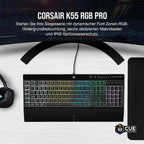 Tastiere CORSAIR K55 RGB PRO Wired