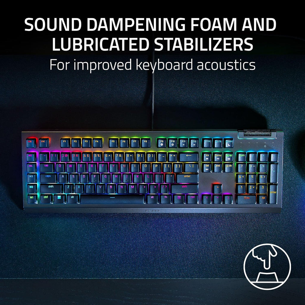 {OUTLET} Tastierë gaming Razer BlackWidow V4, mekanike Green Switch, RGB, e zezë