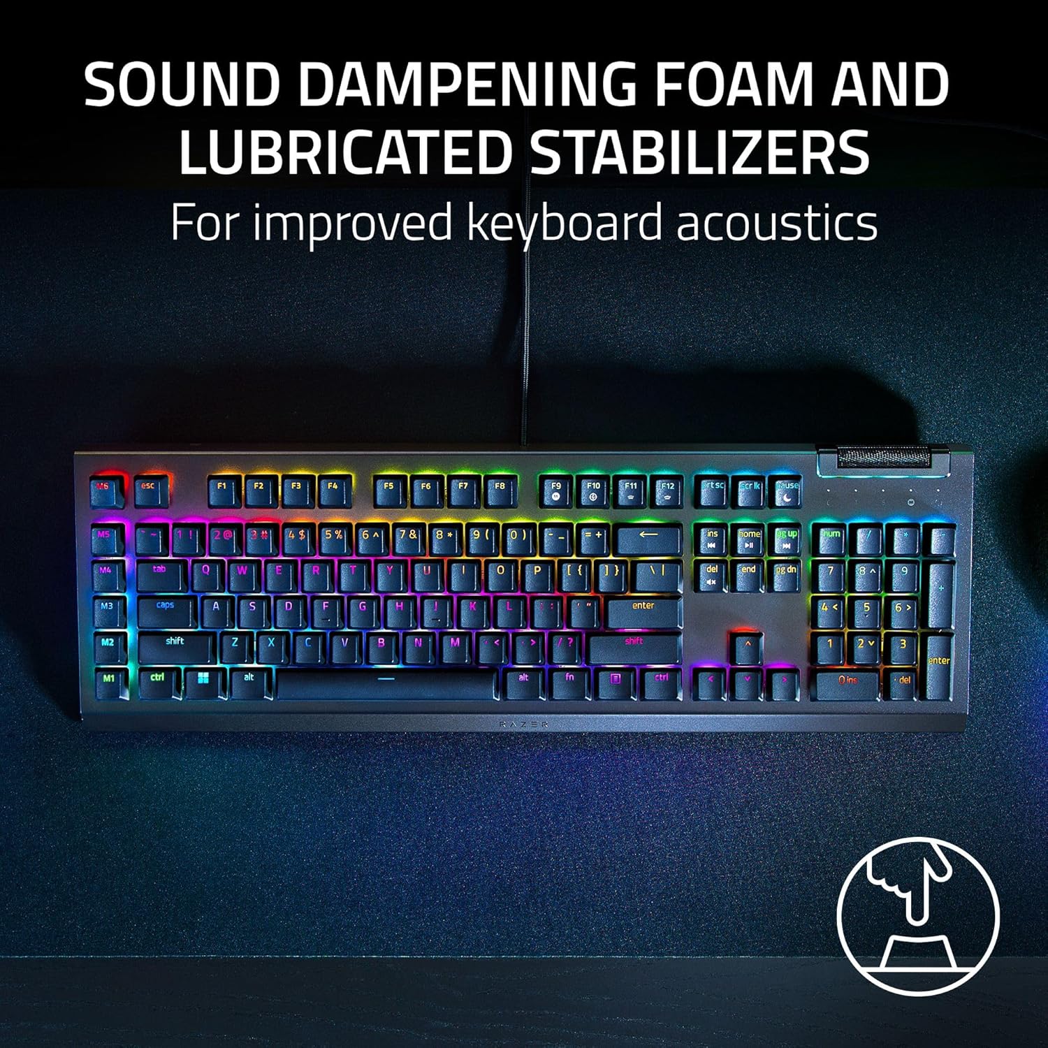 {OUTLET} Tastierë gaming Razer BlackWidow V4, mekanike Green Switch, RGB, e zezë