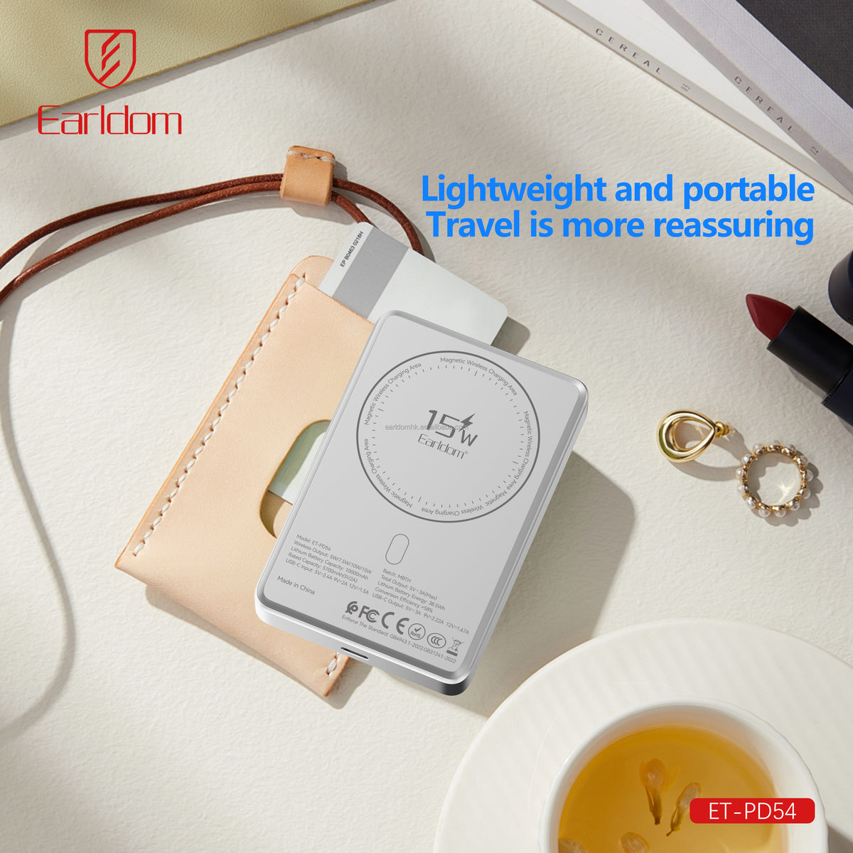 PowerBank Earldom Slim 5000mAh Magnetic