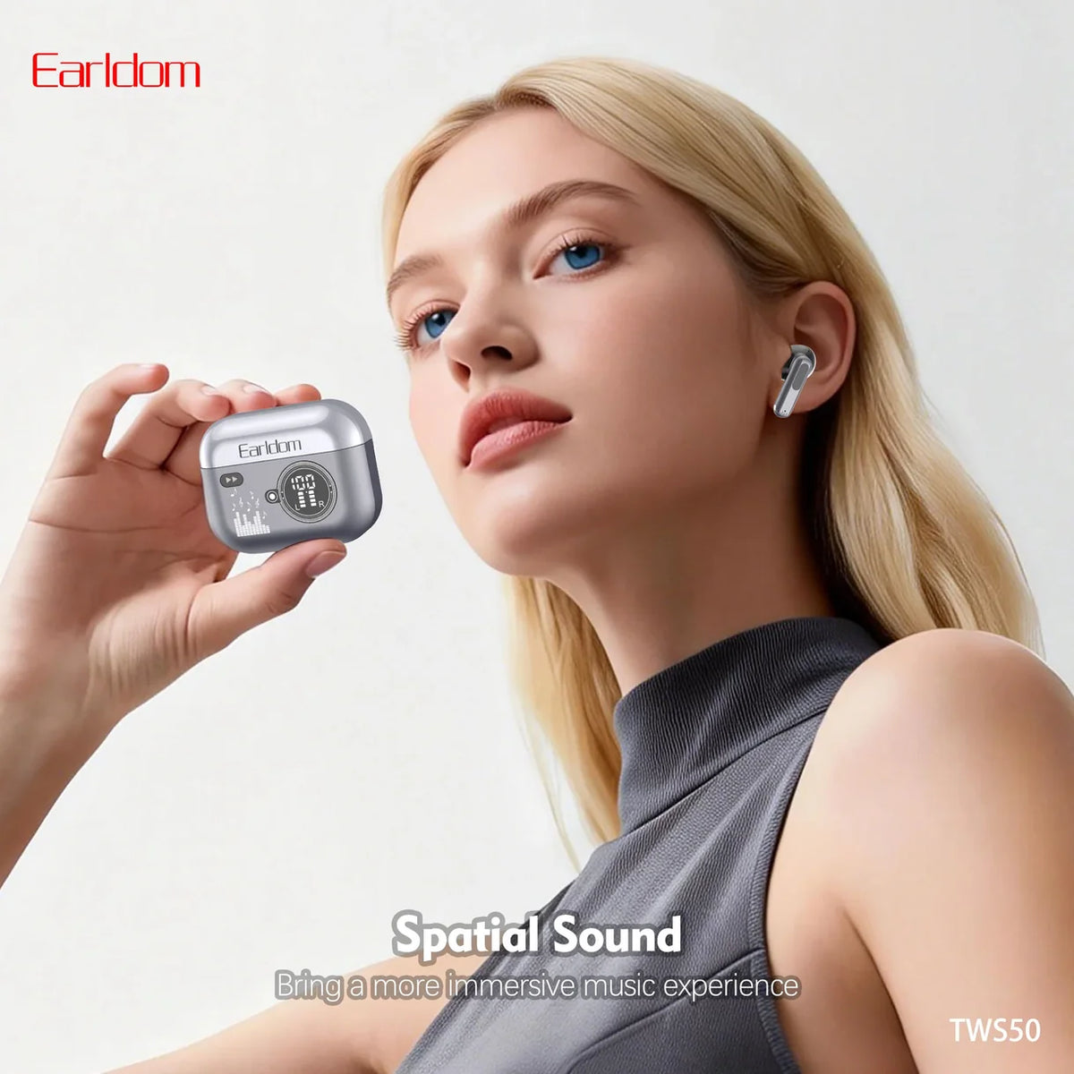 Degjuse Earldom TWS50, bluetooth 5.4, ENC, 30 orë autonomi