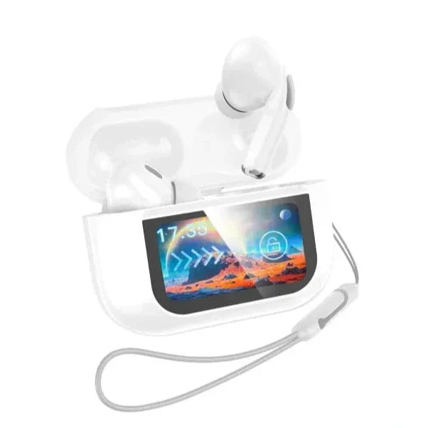 Degjuse Wireless EARLDOM TWS40 Me Ekran - Te Bardha