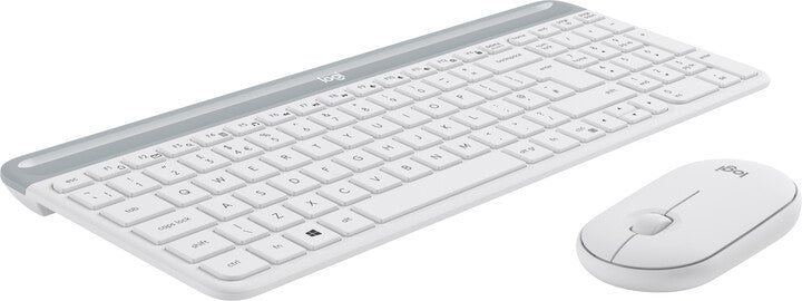 LOGITECH Set Tastier Dhe Maus MK470 Slim Wireless Combo - I Bardh