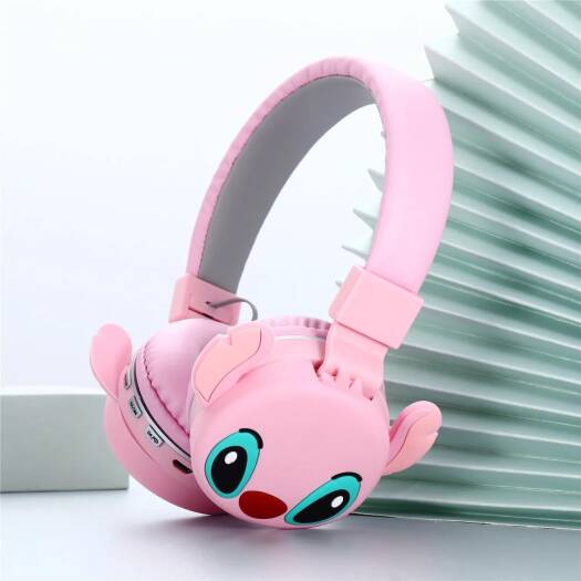 Headset Wireless Per Femije, Stitch - Te Pembe